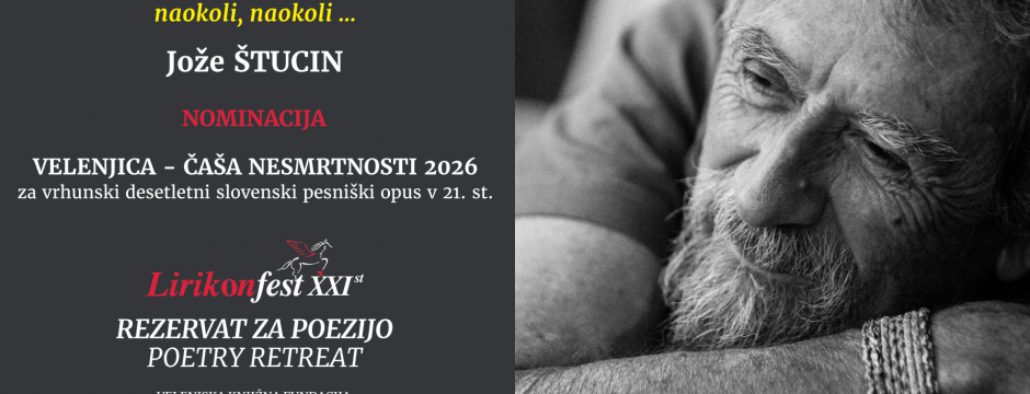 2026 / LIRIKONFESTOVIH JUBILEJNIH 2 X ENAINDVAJSET (16): JOŽE ŠTUCIN