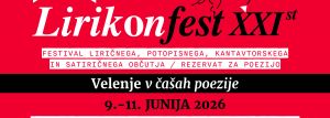 Uradna razglasitev lavreatov in nominirancev XXV. Lirikonfesta Velenje (2026)